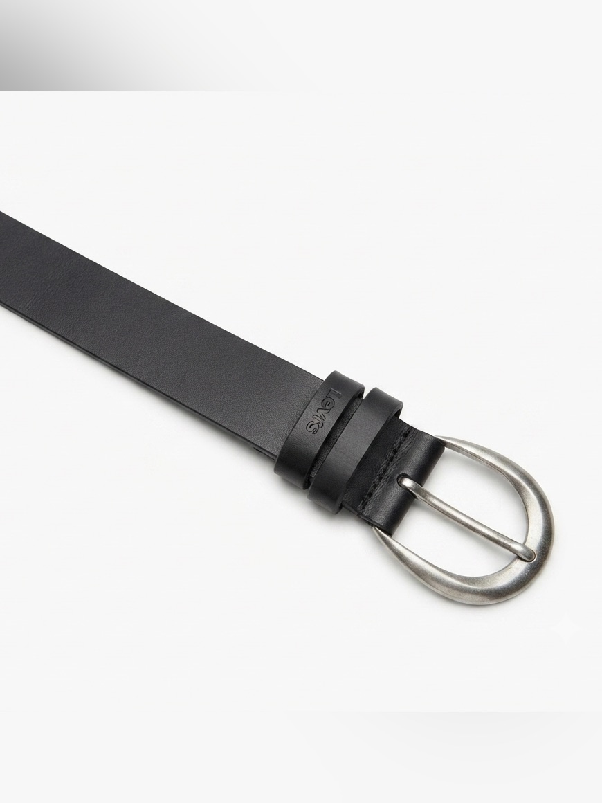New Levi's Women’s Black Dress Belt Size S 1.5in Adjustable Solid Buckle